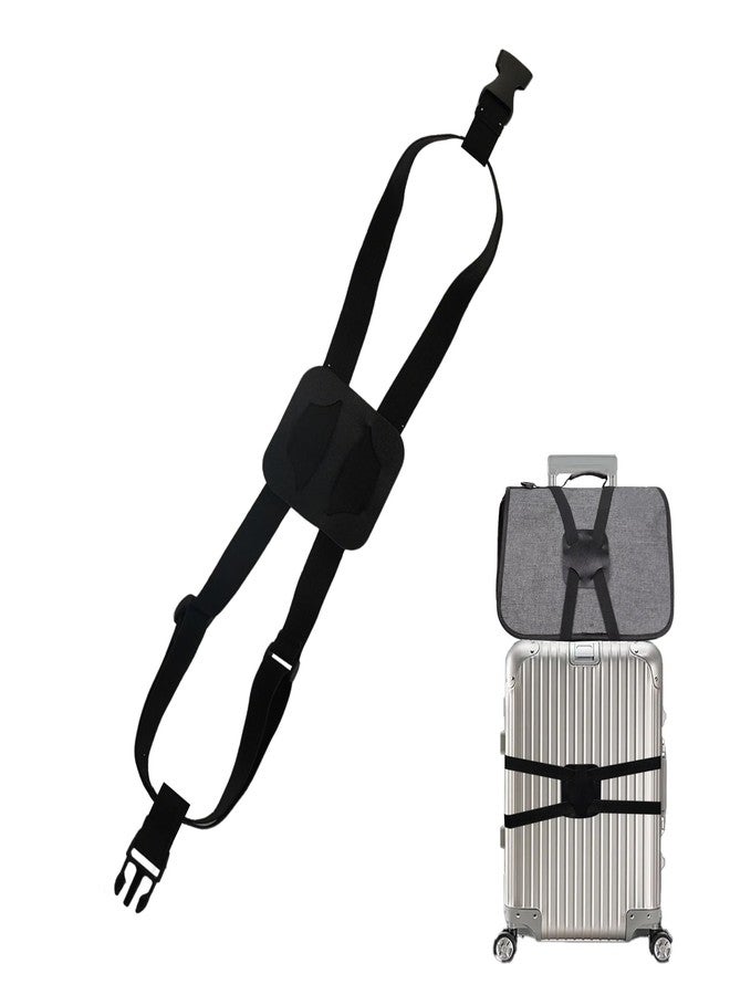 Taefuwr Elastic Luggage Strap with Hooks, The Perfect Travel Must-Have Suitcases Companion, Ultimate Luggage Straps for Suitcases,Travel Must-Have for All Adventurers, Stretchable Luggage Straps(1Black) - Image 1
